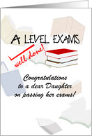 Custom Passing A Level Exams Well Done Books In The Air card