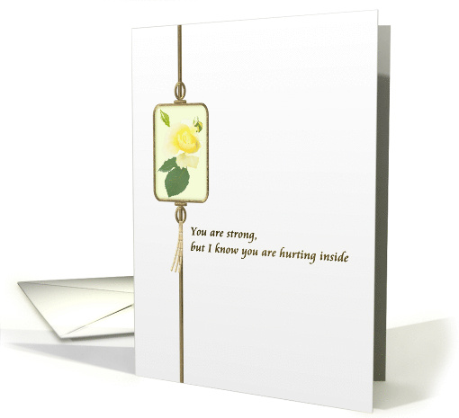Loss of Daughter Bereavement Message from Mother to Father card