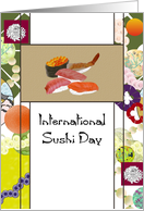 International Sushi Day June 18 Delicious Sushi Selection card