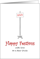 Happy Festivus for Uncle Sold One Good Looking Pole card