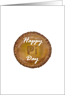 Pi Day ’Pi’ Written on a Pie Crust card