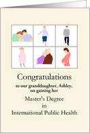 Congratulations Gaining Master’s Degree in International Public Health card