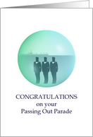 Congratulations Navy Passing Out Parade Servicemen Aircraft Carrier card