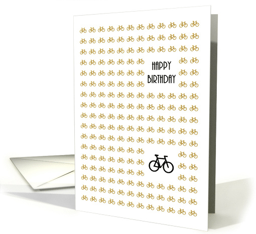 Birthday For Cycling Enthusiast Lots Of Bicycles card (1412298)