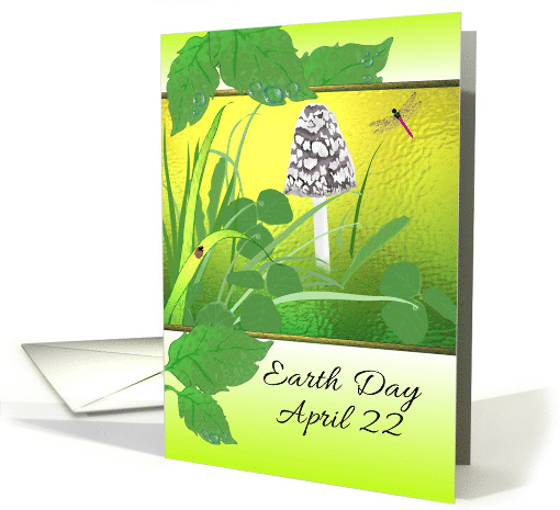 Earth Day April 22 Illustration of a Woodland Floor card (1417992)