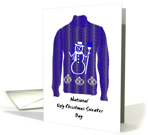 National Ugly Christmas Sweater Day One Ugly Sweater card (1425986)