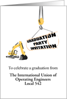 Graduation Party Invitation Custom Engineering Program Name card