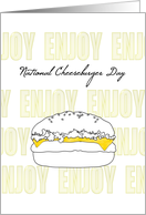 National Cheeseburger Day It’s the Cheese in the Hamburger card