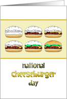 National Cheeseburger Day Constructing a Cheeseburger card