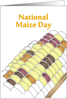 National Maize Day Illustration of Kernels card