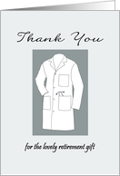 Thank You for the Retirement Gift Stethoscope in White Coat Pocket card