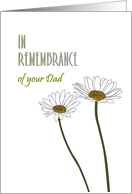 Remembering Your Dad Pretty Daisies card