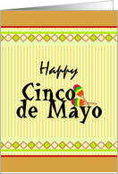 Cinco de Mayo Colorful Maracas and Banners card