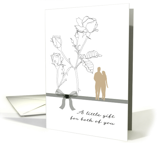 Gift enclosed for newlyweds date night, couple walking... (1470516)