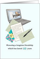 Custom Year Pen Pal Friendship Anniversary Treasured Letters card