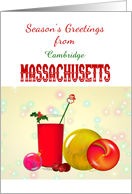 Custom Season’s Greetings from Massachusetts Official Beverage card