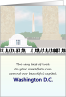 Good Luck Washington DC Marathon Run Jefferson Memorial card