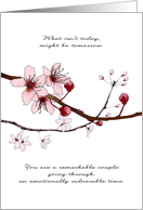 Encouragement Couple Going Through IVF Soft Pink Blossoms card