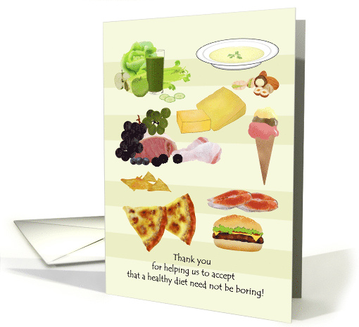 Registered Dietitian Day Healthy Diet Need Not Be Boring card