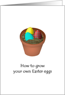 Easter Fools’ Day Grow Your Own Easter Eggs card