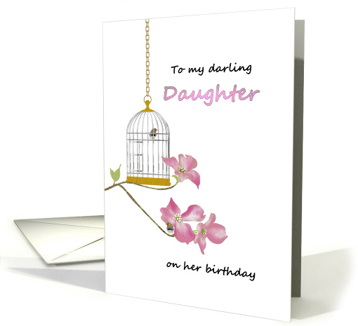 Birthday Incarcerated Mom to Daughter Bird in Birdcage card (1521222)