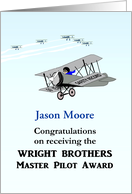 Receiving Wright Brothers MPA Biplanes In The Air card