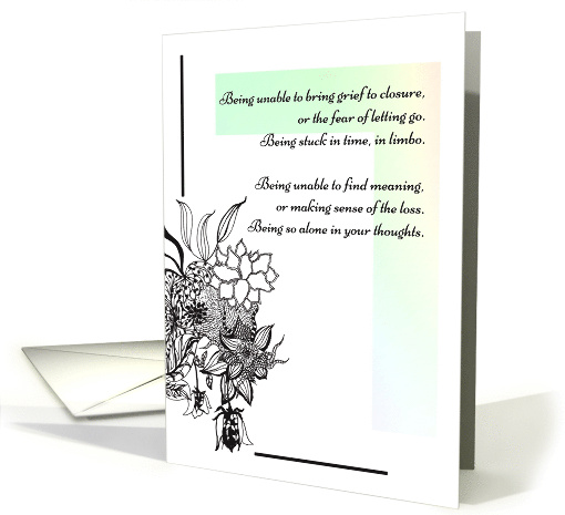 Thinking of Someone with a Loved One Who is Missing In Action card