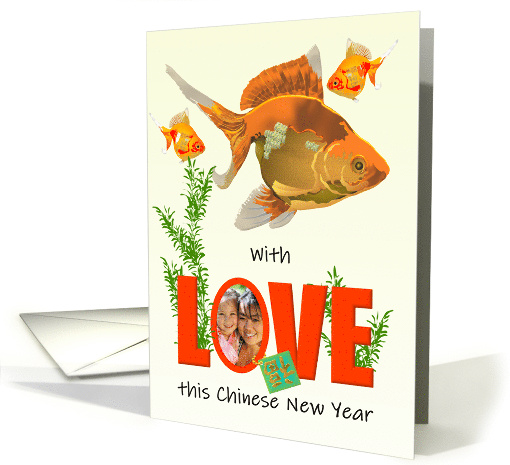 Chinese New Year With Love Goldfish and Luck Photo card (1551752)