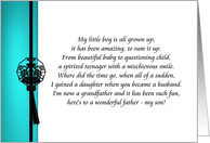 Birthday Poem from Proud Father to Son card
