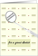 Passover For Dentist Greeting Reflected In Dentist’s Mirror card