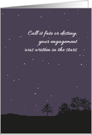 Kismet Engagement, Written in the Stars, Starry Night Sky card