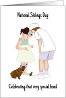 National Siblings Day Brother and Sister Spending Time Together card