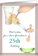 Grandson’s Birthday Glass Blowing Custom Age card