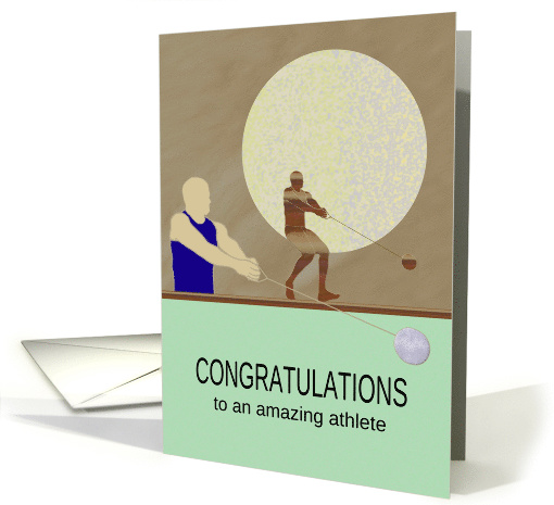 Congratulations to Athlete Hammer Throw card (1570888)
