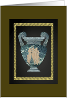 Ornamental Urn Depicting The Three Graces, Greek Goddesses card