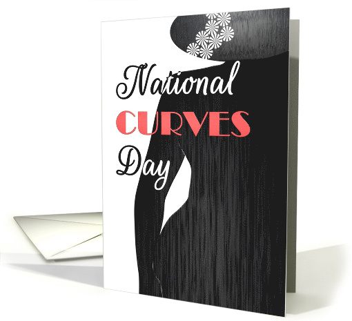 National Curves Day, Profile of Plus Size Lady Wearing Hat card