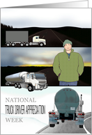 National Truck Driver Appreciation Week Haulage Trucks Open Roads card