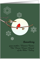 Remembering Colleagues Nurse Honor Guard Red Cardinal Custom card