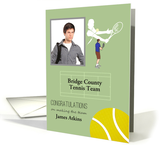 Making the Tennis Team Custom Photo Name Team Male Player... (1629580)