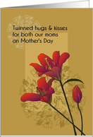 From Twins to Both Moms Mother’s Day Stargazer Blooms card