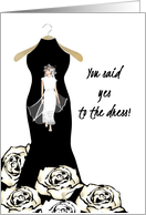 Yes to The Dress Bride to Be in Chosen Gown Congratulations card