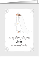 Wedding Congratulations from Mom Daughter Playing Dress Up as a Bride card