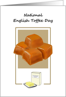 National English Toffee Day Delicious Butter Confection card