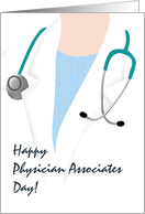 Physician Associates Day Associate with Stethoscope Round the Neck card
