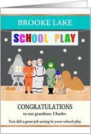 Custom Congratulations Acting In School Play Students on Stage card