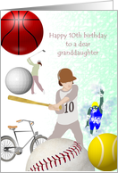 Granddaughter 10th Birthday Love Of Sports card