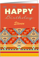 Custom Birthday Design In Southwestern Color Tones card