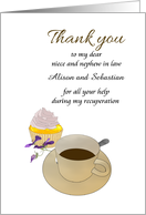 Thank You Niece and Nephew In Law Help During Injury Recuperation card