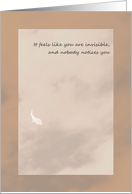 Dating Encouragement Single Fish in Clouded Waters card
