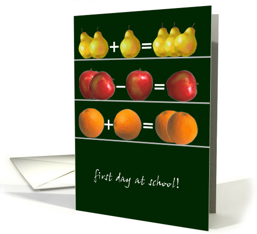 First Day of School Fun with Math Learning to Count card (856471)